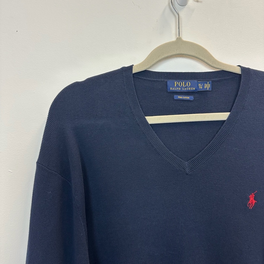 Polo PRL Ralph Lauren Pima Cotton V-Neck Sweater XL